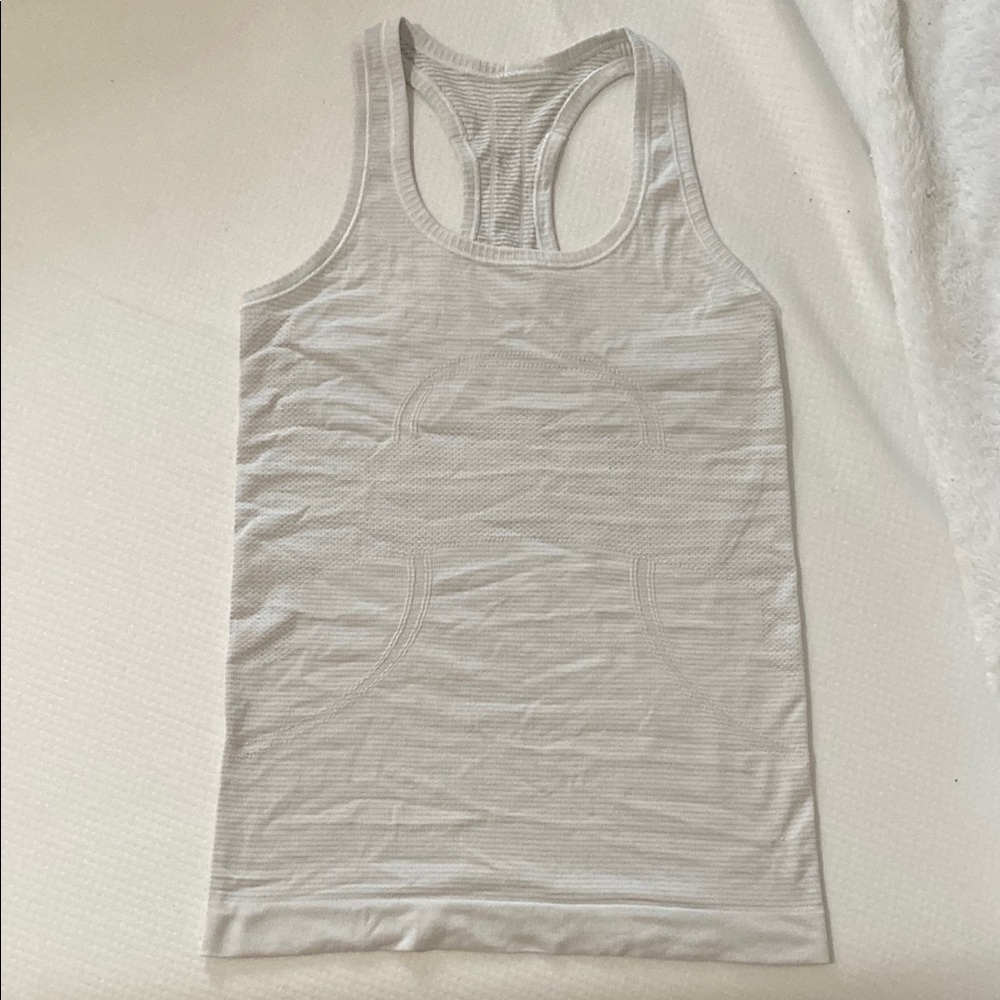 Lululemon Athletica White Swiftly Tech Racerback Tank Top